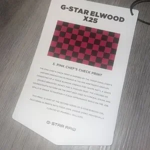G-Star | Jeans | Gstar Elwood X25 Pink Chefs Check Print | Poshmark